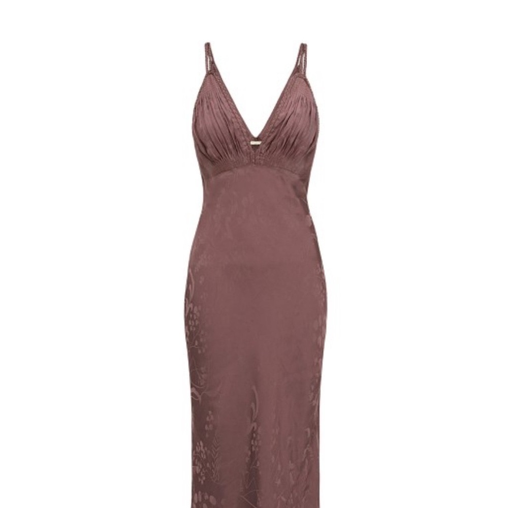 Spell and the Gypsy Rosalie Jacquard Slip Dress NWT. Mauve Large - Picture 5 of 16